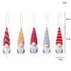 5 PCS/Lot Christmas Tree Hanging Gnomes Ornaments Handmade Swedish Tomte Decoration Plush Scandinavian Santa Elf XBJK2209