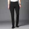 Terno masculino Terno masculino Calças de alta qualidade vestido formal de negócios macho calça casual