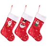 Juldekorationer Stocking Stora Santa Sack Bag Socks Year Tree For Home Noel Deco Navidad 220912