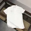 22SS męskie koszulki designerskie koszule haft lapowy krótkoczestrowy tshirt men biznesowy
