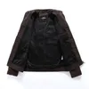 Мужская кожаная искусственная куртка осень зимний флис повседневная мода воротнич