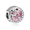 Nuovo argento sterling 925 genuino alla moda per Pandora Charm Beads Forever Home Bracciale Collana Gioielli di lusso moda donna fai da te