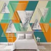 3D driedimensionale marmeren wallpapers tv achtergrond muur op maat grote muurschildering groen wallpaper muurschildering