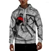 Herren Hoodies Triple A Kapuzenpullover Herren Herbstkleidung Loose Wild Animal Print Hong Kong Style Freizeitjacke Trend