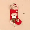 Christmas Decorations Stockings Socks Santa Elk Bear Snowman Plush Candy Gift Bag Fireplace Xmas Tree Hanging Decor Home Ornaments 220912