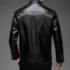 Men's Leather Faux Leather COODRONY marque veste en simili cuir hommes vêtements arrivée automne hiver vestes mode fermeture éclair col montant manteau Homme Z8133 220912