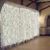 Strings 6x3/8x3/10x3m LED iCicle Xmas Christmas Curtain Lights Garlands String Fairy Holiday Party Garden Wedding Decorações