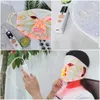 4 Cores LED Infravermelho LED Máscara flexível máscara de silicone Terapia LED LED Ferramenta de terapia de rejuvenescimento da pele facial da pele