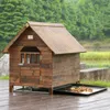 Kennes Pens Outdoor Garden Wood Dog Villa RainProof Pets Kennes Hal Cats Domes Four Seasons Universal Dogs Cage z toaletą 220912