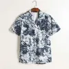 Gömlekler 2022 Erkek Yaz Tasarımcı Gömlek Moda Baroccoflage Hawaii Çiçek Baskı Gündelik Gömlek Erkekler İnce Fit Kısa Kollu Plaj Giyim