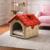 kennels pennen creatieve vaste houten patio honden huizen moderne semi-afgesloten homestay honden villa waterdichte vier seizoenen Universal Kitten Kennel T 220912