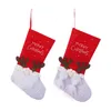 Kerstdecoraties sokken boom ornamenten zakken kerst cadeau candy tas voor thuisjaar kous 220912