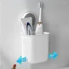 Krokar japansk-stil diverse förvaring rack hushåll som inte markerar stansfri tandborste väggmonterad badrumscylinder