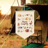 Drapeaux de camping en toile, drapeaux de camp, fête de camping, décorations de camping en plein air, drapeaux d'extérieur