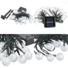 Cordes 30 PCS Boule À Bulles Extérieure Étanche Lumière Solaire Chaîne De Noël Décoratif Guirlande Lumineuse Pour Guirlande Rue Éclairage De Vacances