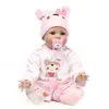 Dockor 55 cm Reborn Doll Soft Silicone Baby Vinyl Toys For Boy Girl Gift Kids Birthday Christmas Gifts 220912