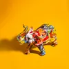 Colorful Elephant figurines Resin Arts Animal Statue Sculpture Wealth Lucky Figurine for Home Aesthetic Decorations