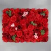 40x60 cm röd samling simulering blommor vägg bakgrund vägg dekoration bröllop fest jul utomhus dekoration rose siden
