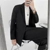 Abiti da uomo Blazer GiacchePantaloni Abbigliamento di marca Uomo donna 2 pezzi Completi classici Completi da uomo neri Completi da uomo d'affari Primavera Autunno Set da sposa 220909