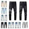 Men's Jeans Designer Jeans Mens Denim Embroidery Pants Fashion Holes Trouser US Size 28-40 Hip Hop Distressed Zipper trousers For Male Top Sell