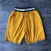 2021 Team Basketball Short Just Don Stripe Sport Shorts Hip Pop Hose mit Tasche Reißverschluss Jogginghose Lila Weiß Bck Rot Grau Herren genäht