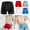 Unterhosen Sommer Eis Seide Männer Unterwäsche 3D Transparent Sexy Boy Boxer Shorts Männliche Höschen Nahtlose Atmungsaktive Feste Farbe
