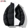 Hommes Down Parkas Hiver Oversize Veste Hommes Coupe-Vent Parka Polaire Veste Manteaux Hommes Hiver De Luxe Rembourrage Coréen Puffer Veste Streetwear Femmes 220912