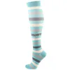 Herrstrumpor unisex casual nylonkomprimering strumpor fuktig wicking lindrar benmuskel trötthet sport elastisk multicolor