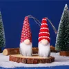 5 PCs/lote Árvore de Natal Gnomos pendurados Ornamentos feitos à mão sueca tomte decoração luxuosa Escandinava Santa Elf XBJK2209