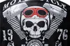 Men's Leather Faux Trend Skull Print Coats Casual Motorcycle Punk Style Jacket EU Size S-2XL 220912