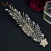 Hochzeit Haarschmuck A54 Neue Zirkon Braut Haar Kamm Hochzeit Zubehör Luxus Voller Diamanten Blume Braut Kopfschmuck Frauen Haar Clips Mode schmuck T220907