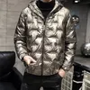 Parkas pour hommes de haute qualité manteau en duvet pour hommes matériau de surface brillant avec capuche hiver chaud à manches longues solide jeunesse vestes cintrées manteau 220909