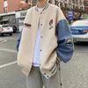 Giacche da uomo Bomber oversize Cappotto da uomo Moda coreana Primavera Hip-hop Allentato Bf Giacca sportiva Stile preppy Uniforme da baseball casual 220912