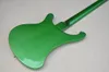 4 Saiten Metal Green Electric Bass Gitarre mit Rosenholz Griffbrett wei￟e Pickguard kann angepasst werden