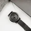 Bilek saatleri 2022 Enmex Orijinal Yaratıcı Tasarım Kız Kol saati Aydınlık Desen Desen Lady Kısa Basit Yüz Çelik Band Kuvars Saatler