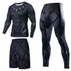 Mens Rastreos Men Men Sportswear Superhero Compression Sport Sport Sport Roups Sports Sports Sports Treinamento de ginástica Fitness Runess Running Set 220909