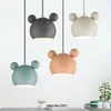 Pendant Lamps Nordic Modern Light Macaro Indoor Cute Led Metal Hanging Dining Room Loft Cafe Bedroom Home Kid's