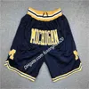 2021 Neue North Carolina Tar Heels Basketballshorts Just Mens Don Michigan Wolverines Bck Mamba Lower Merion High School Taschenhose