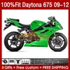 OEM Full Fairings for Daytona 675 675R 2009 2010 2011 2012 Body 150no.81 Daytona675 2009-2012 Bodywork Daytona 675 R 09 10 11 12 Injektion M￶gelm￤ssa Green Stock Blk