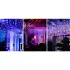 Remsor LED Icicle Light String Colorful Outdoor Landscape Decor Christmas Party Supplies for Garden Courtyard Terrace Moun777