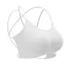 Bustiers & Corsets Criss- Cross Elastic Gathering Bralette Push Up Bra Summer Anti-light Korean Style Wild Tube Top Sexy No Rims