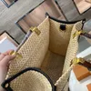 designer bags Large bag Package Straw Tote Bag Handbags Plain Hand Woven bags Lafite Highs Quality Removable Shoulder Strap Letter Hardware 2023