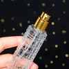 Conteneur cosmétique vide de bouteille de parfum de jet de cylindre de fond épais en verre 30ml