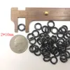 Lot 100 pièces noir coupe cercle anneau de saut ouvert anneaux fendus bijoux forts trouver des chaînes d'ajustement accessoires en acier inoxydable