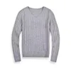 Ralph Designer Herren-Pullover mit Rundhalsausschnitt und V-Ausschnitt Twist Casual Pullover Pullover Langarm gestrickt Damen Strick Lauren