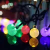 Cordes 30 PCS Boule À Bulles Extérieure Étanche Lumière Solaire Chaîne De Noël Décoratif Guirlande Lumineuse Pour Guirlande Rue Éclairage De Vacances