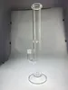 Glass hookah clean clear 19inch bong new design high quantity