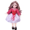 Dolls 22 MOVILIDADE JONTAS BJD DOLL 12 polegadas 30cm 1 6 Vestido de maquiagem fofo com brinquedos de beleza da moda para meninas presentes de Natal 220912