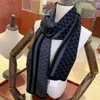 vinter halsduk för man designer kashmir mode lyx halsduk svart hög kvalitet echarpe luxe echarpe g brev klassisk rutig ull sjal med låda