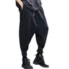 Hommes pantalons hommes japon Style ample décontracté large jambe pantalon hommes femmes Hip Hop Streetwear Punk croix pantalon Harem